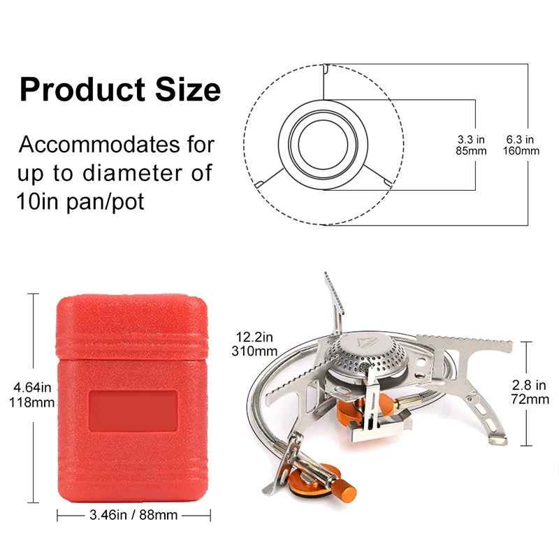 Widesea Camping Gas Stove – Portable Outdoor Burner for Hiking, Survival & Picnic Use Widesea Camping Gas Stove – Portable Outdoor Burner for Hiking, Survival & Picnic Use