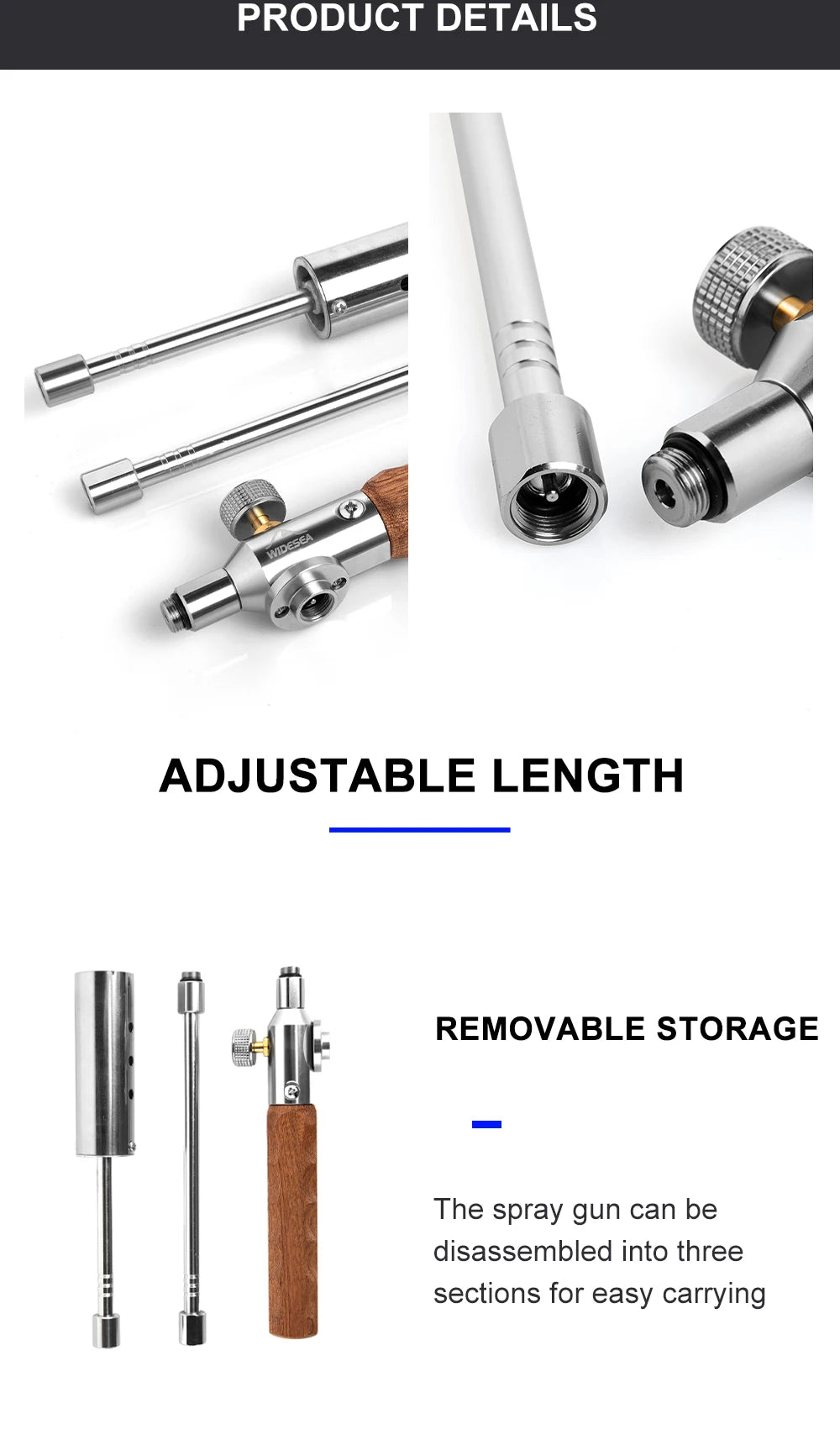 Widesea Portable Camping Flame Igniter with Wooden Handle Widesea Portable Camping Flame Igniter with Wooden Handle