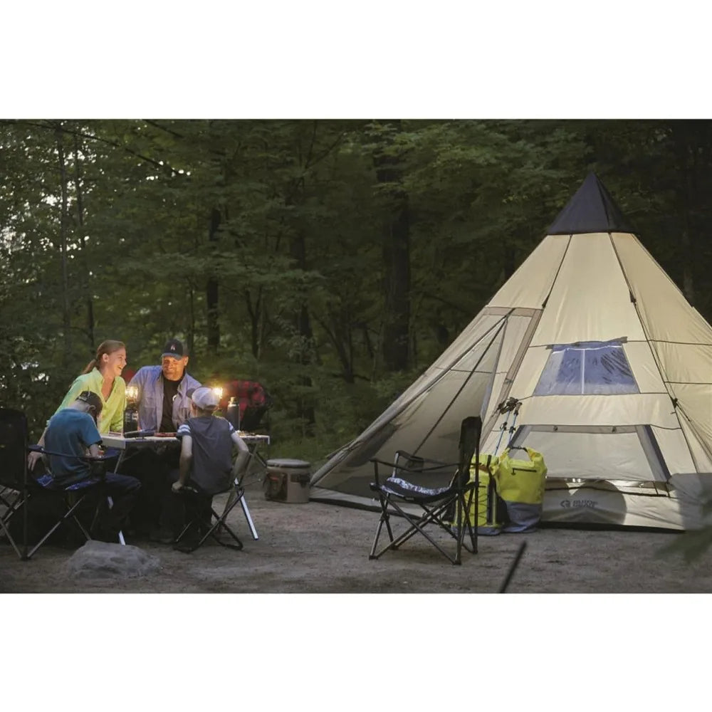 8-Person Waterproof Camping Teepee Tent – 18'x18' 8-Person Waterproof Camping Teepee Tent – 18'x18'