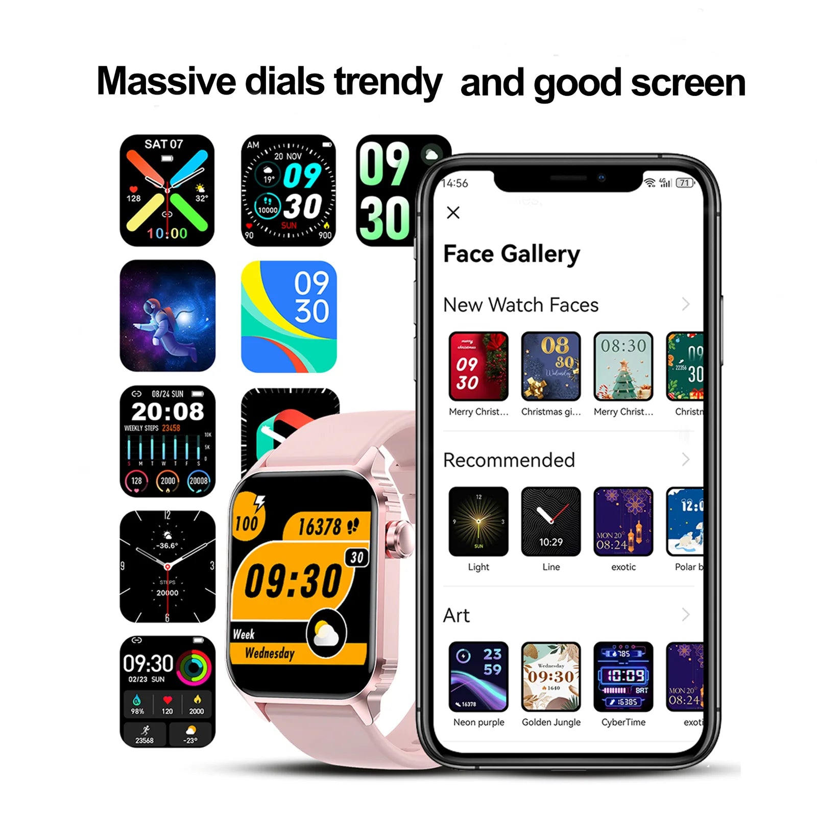 1.85 1.85" Smartwatch with Call & Fitness Tracker