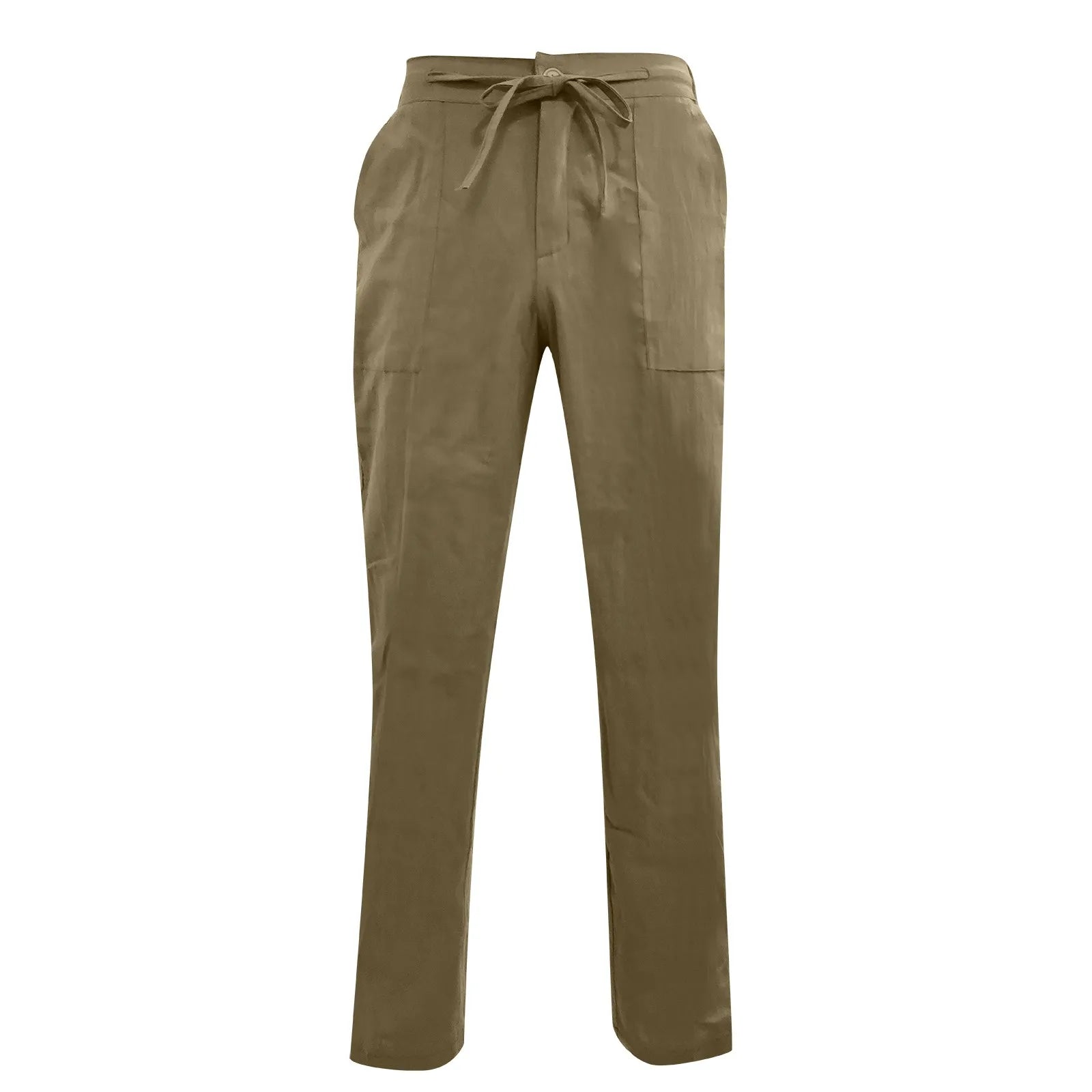Men’s Plus Size Cotton-Linen Casual Drawstring Pants Men’s Plus Size Cotton-Linen Casual Drawstring Pants