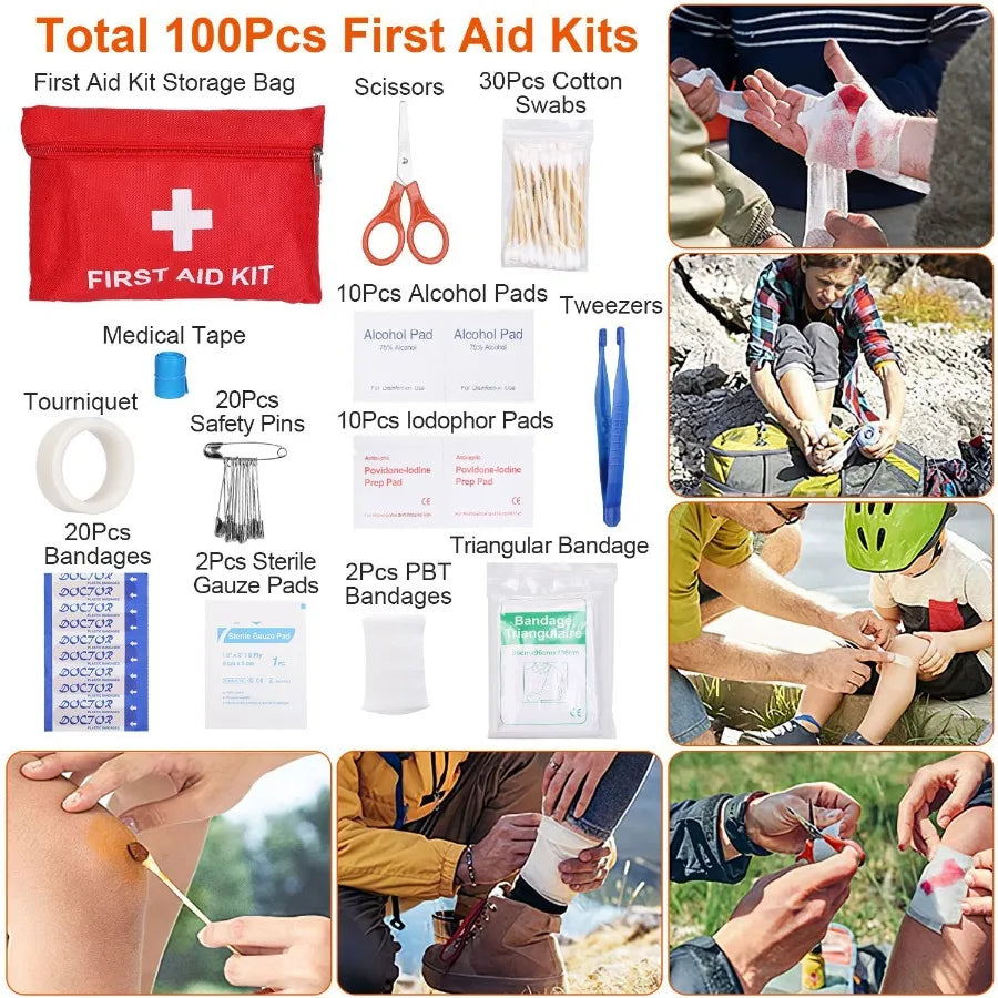125-Piece Professional Survival & First Aid Kit 125-Piece Professional Survival & First Aid Kit