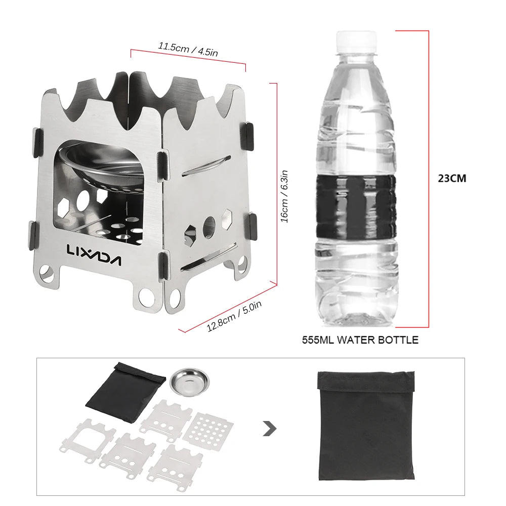 Portable Titanium Folding Camping Stove Portable Titanium Folding Camping Stove