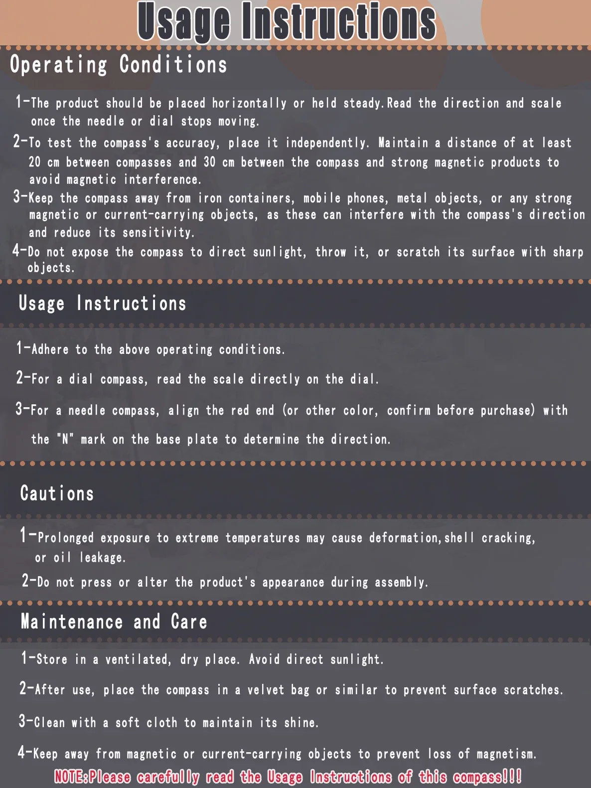 Waterproof Diving Wrist Compass – High Accuracy Outdoor Use Waterproof Diving Wrist Compass – High Accuracy Outdoor Use