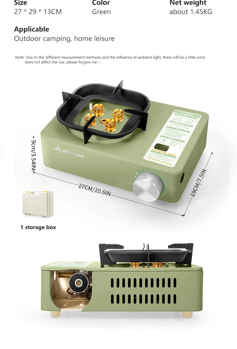 BISINNA 5800W Camping Stove – High-Power Portable Gas Burner for Outdoor Cooking BISINNA 5800W Camping Stove – High-Power Portable Gas Burner for Outdoor Cooking
