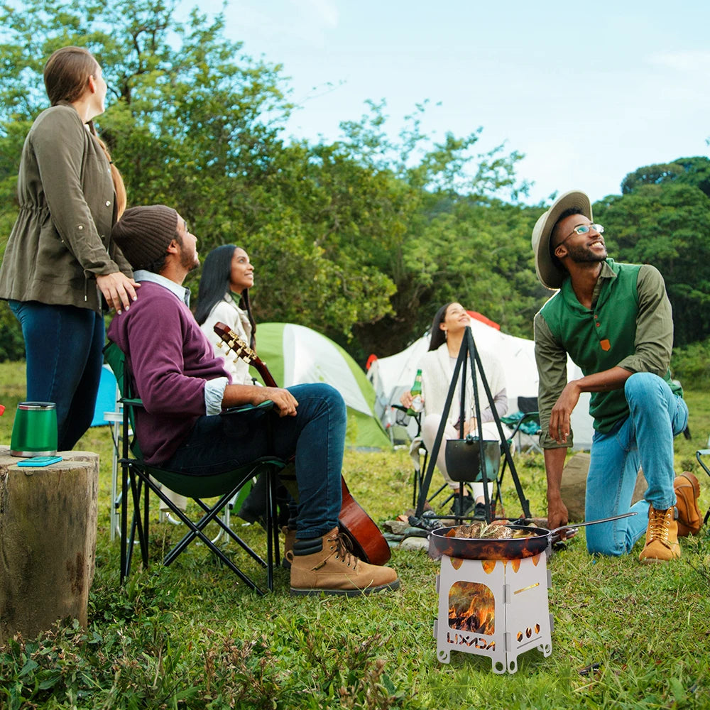 Portable Titanium Folding Camping Stove Portable Titanium Folding Camping Stove