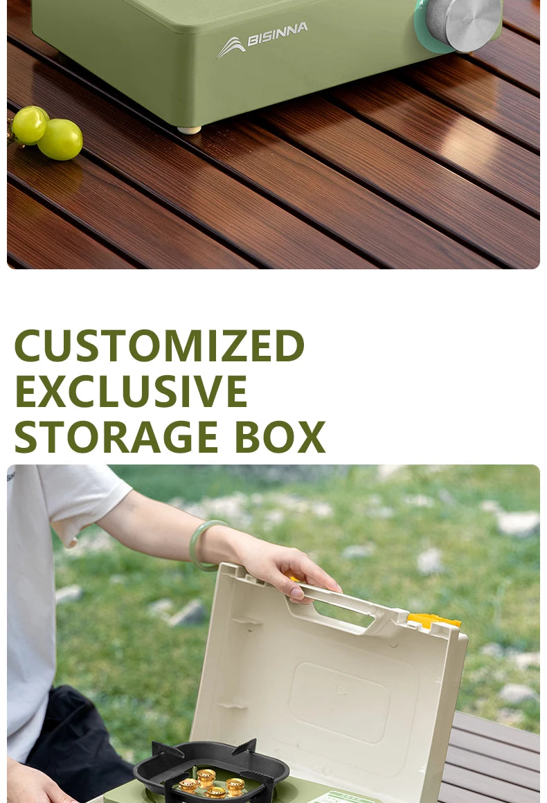 BISINNA 5800W Camping Stove – High-Power Portable Gas Burner for Outdoor Cooking BISINNA 5800W Camping Stove – High-Power Portable Gas Burner for Outdoor Cooking