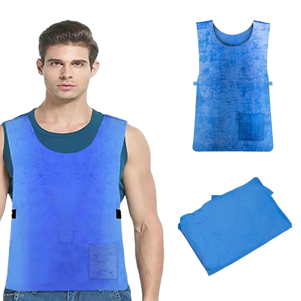 Reusable Summer Cooling Vest – Adjustable & Lightweight Reusable Summer Cooling Vest – Adjustable & Lightweight
