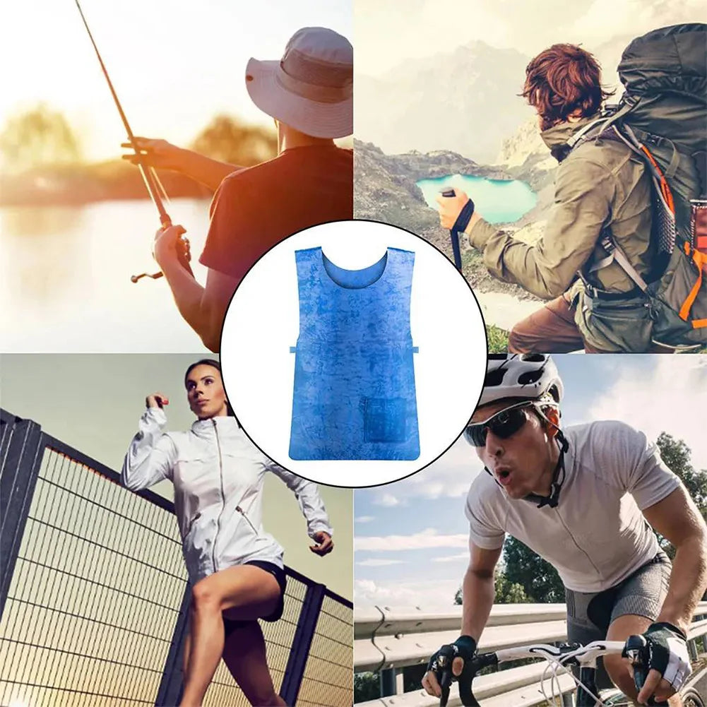 Reusable Summer Cooling Vest – Adjustable & Lightweight Reusable Summer Cooling Vest – Adjustable & Lightweight