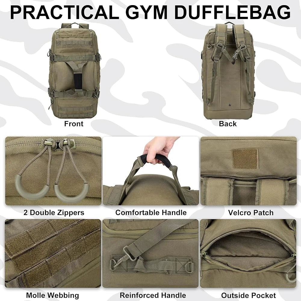 Tactical Duffle Backpack – Gym, Travel & Outdoor Bag Tactical Duffle Backpack – Gym, Travel & Outdoor Bag