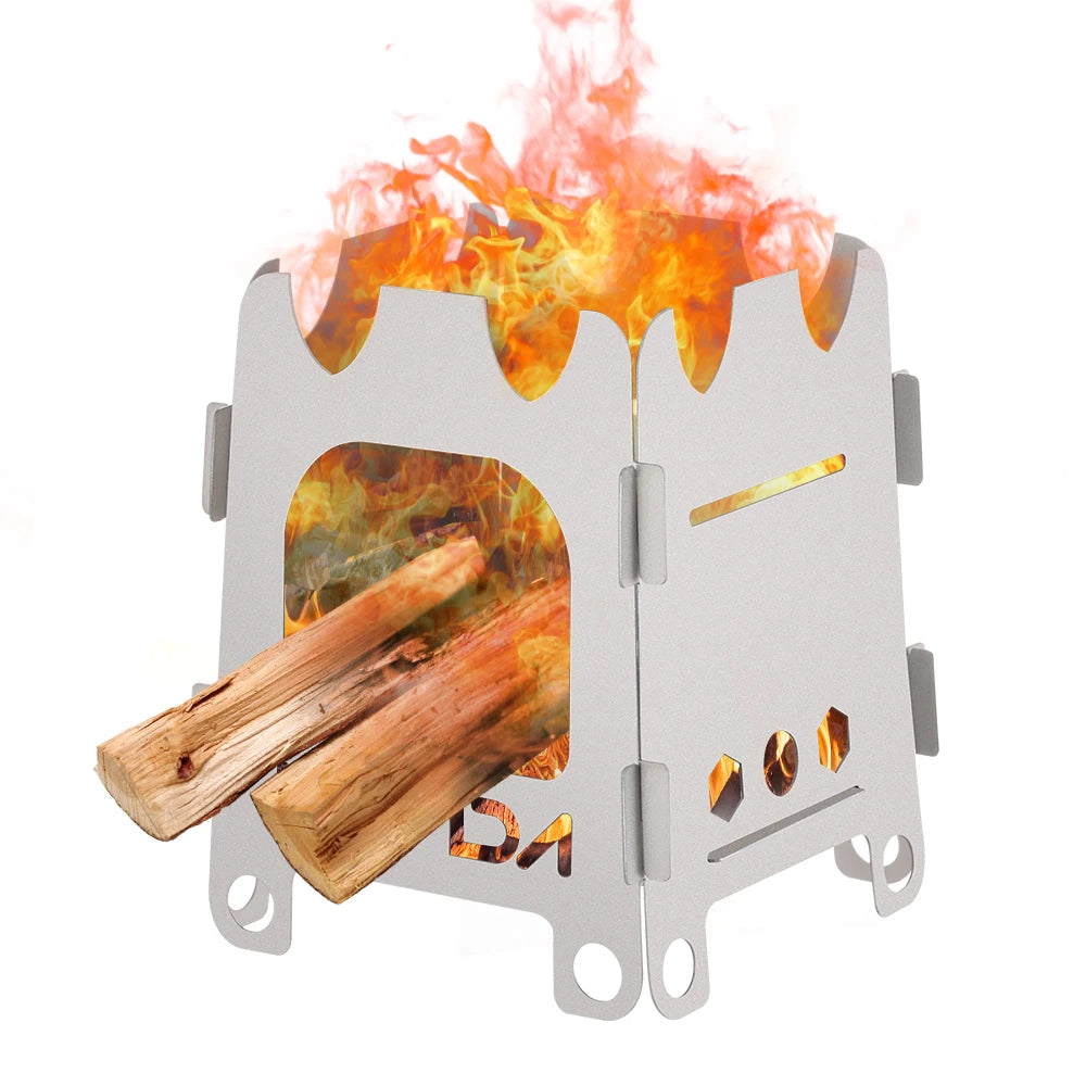 Portable Titanium Folding Camping Stove Portable Titanium Folding Camping Stove