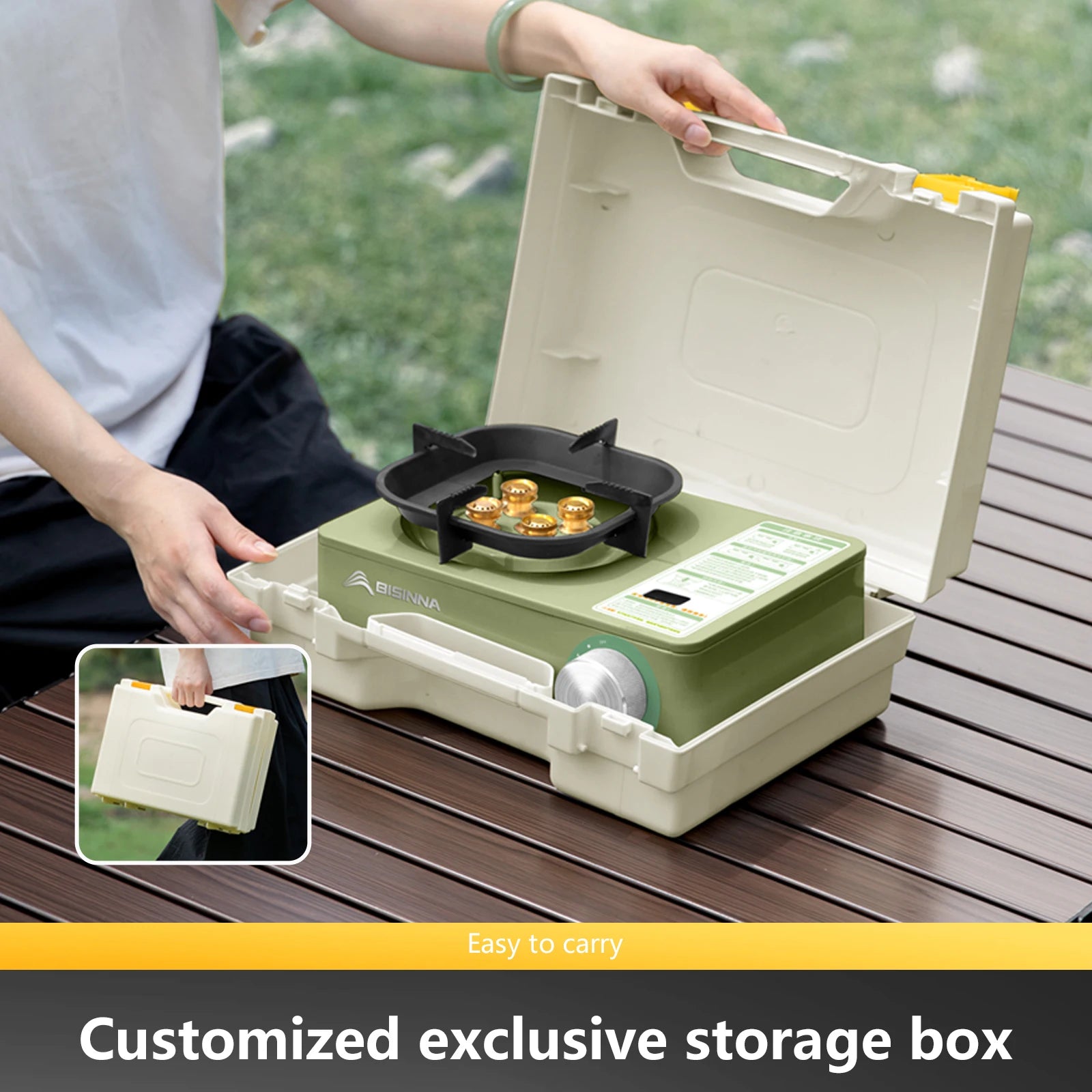 BISINNA 5800W Camping Stove – High-Power Portable Gas Burner for Outdoor Cooking BISINNA 5800W Camping Stove – High-Power Portable Gas Burner for Outdoor Cooking