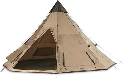 8-Person Waterproof Camping Teepee Tent – 18'x18' 8-Person Waterproof Camping Teepee Tent – 18'x18'