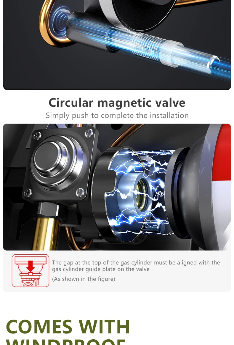 BISINNA 5800W Camping Stove – High-Power Portable Gas Burner for Outdoor Cooking BISINNA 5800W Camping Stove – High-Power Portable Gas Burner for Outdoor Cooking