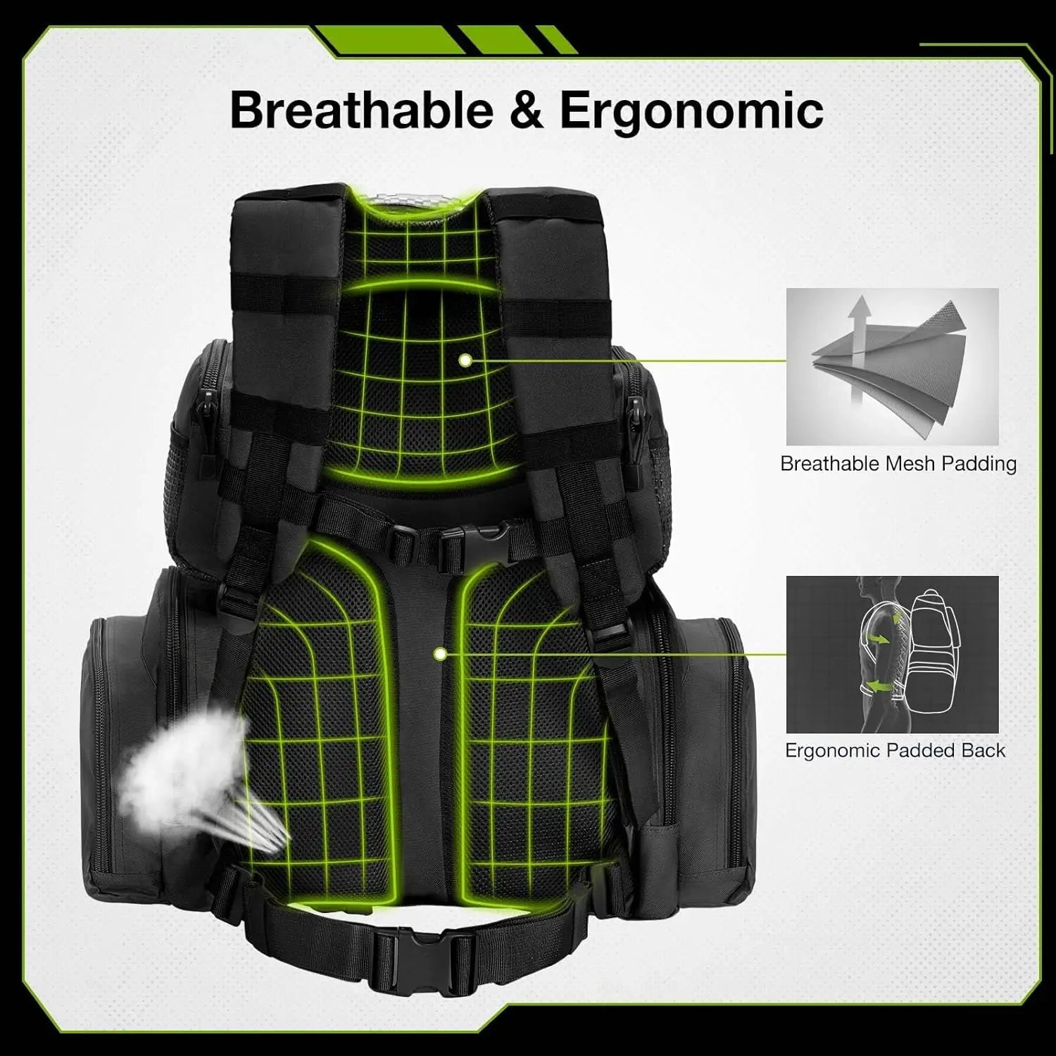 Tactical Range Backpack with Pistol Case – Black Tactical Range Backpack with Pistol Case – Black