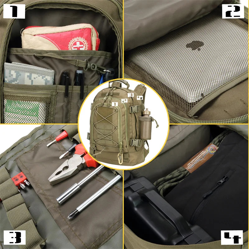 65L Waterproof Hiking & Travel Backpack with Laptop Compartment 65L Waterproof Hiking & Travel Backpack with Laptop Compartment