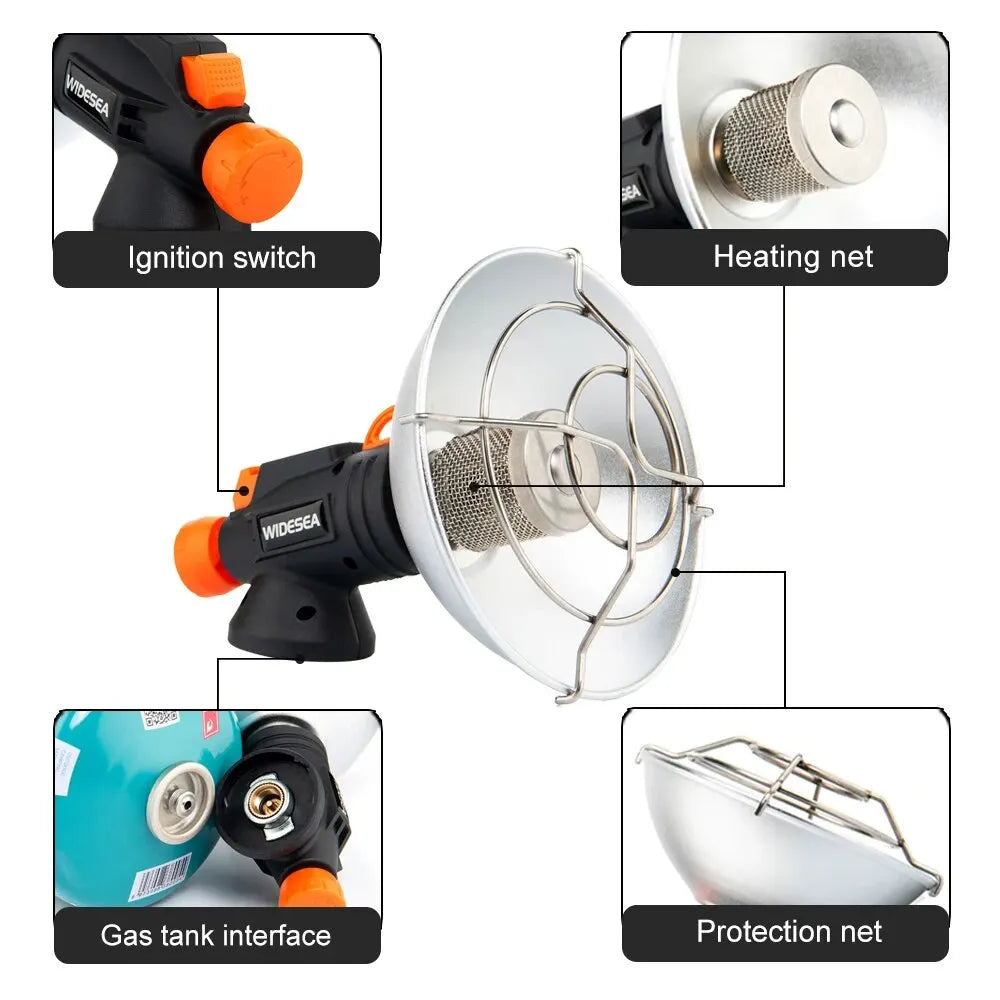 Widesea Portable Stainless Steel Camping Heater – Outdoor Gas Burner & Fireplace Widesea Portable Stainless Steel Camping Heater – Outdoor Gas Burner & Fireplace