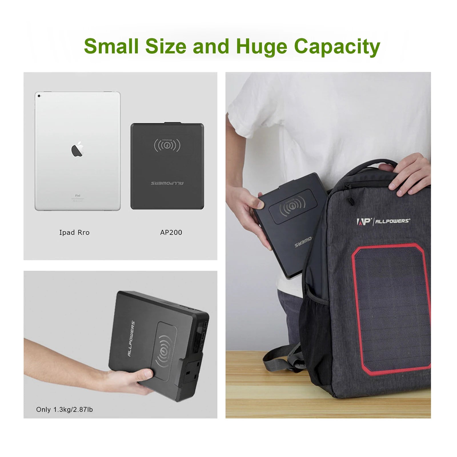 ALLPOWERS 200W Portable Solar Power Bank – 154Wh/41600mAh ALLPOWERS 200W Portable Solar Power Bank – 154Wh/41600mAh