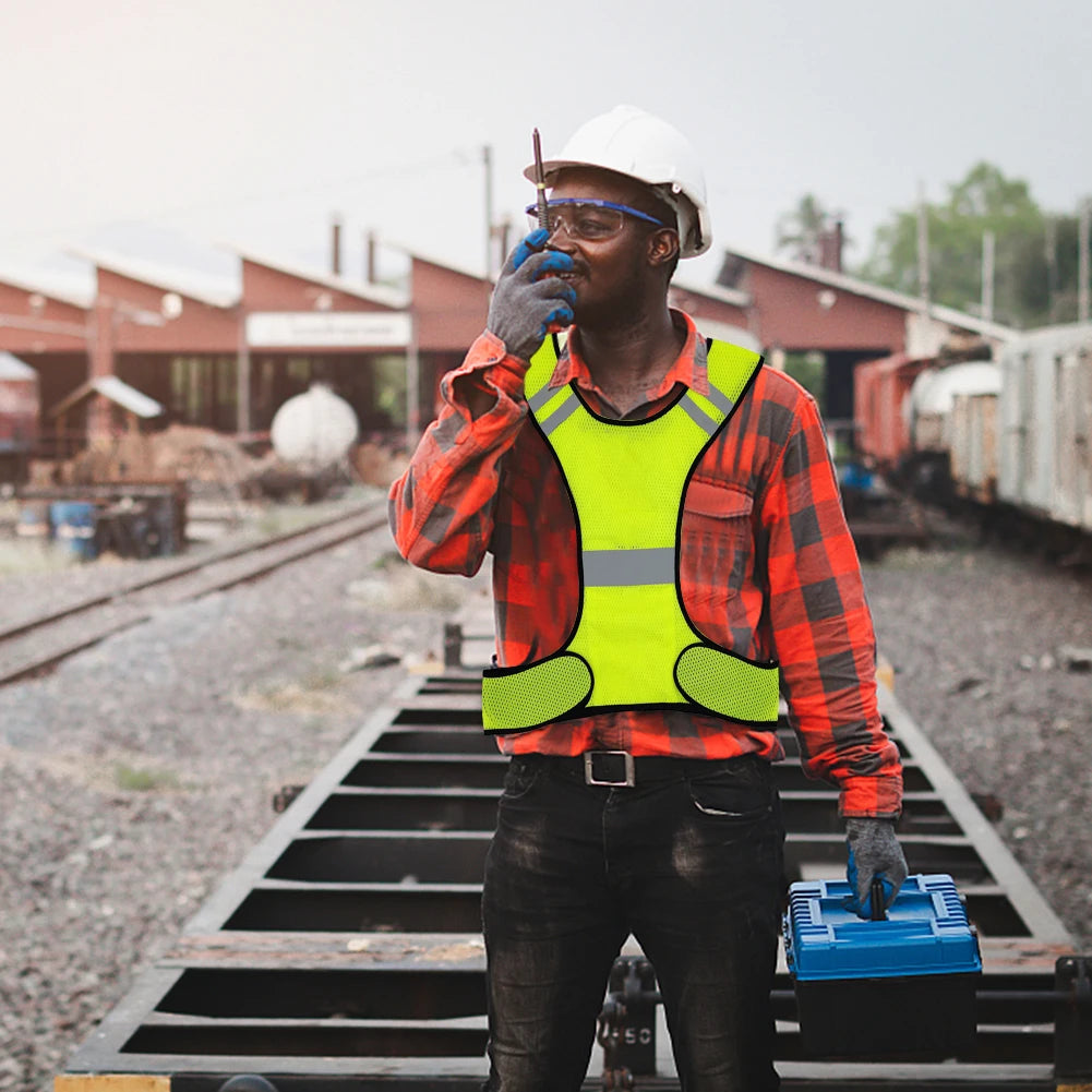 High-Visibility Reflective Running Safety Vest High-Visibility Reflective Running Safety Vest