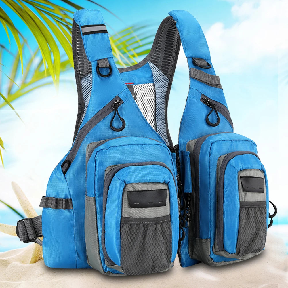 Fly Fishing Vest with 10 Pockets – Waterproof & Adjustable Fly Fishing Vest with 10 Pockets – Waterproof & Adjustable