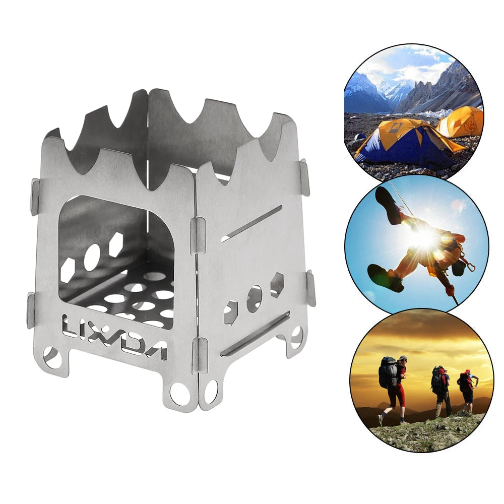 Portable Titanium Folding Camping Stove Portable Titanium Folding Camping Stove