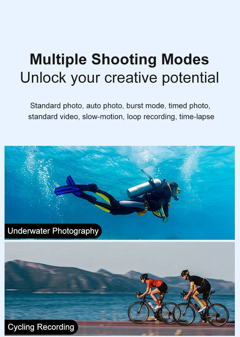 4K Action Camera with WiFi – Waterproof Sports Cam 4K Action Camera with WiFi – Waterproof Sports Cam