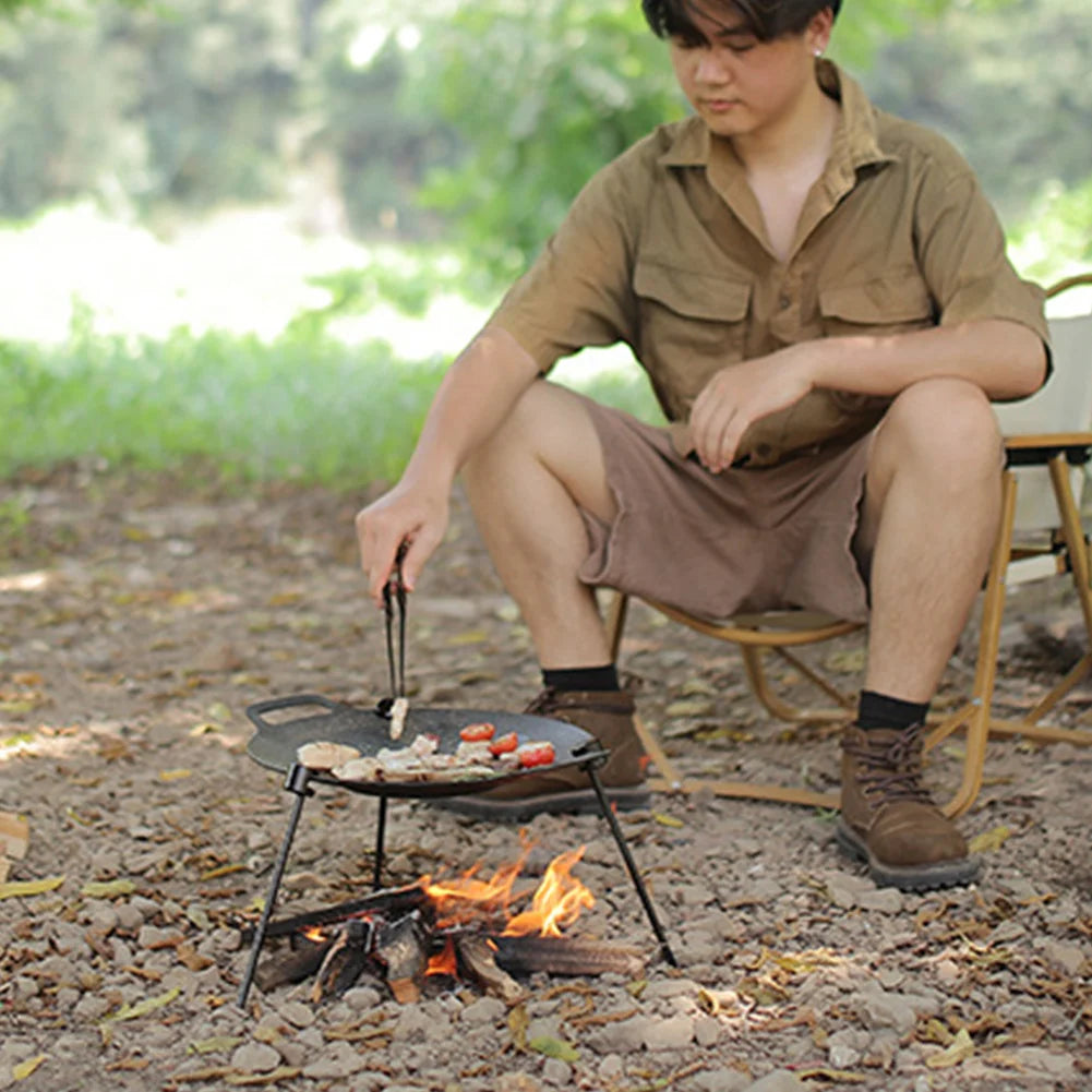 Portable Adjustable Triangular BBQ Grill Pot Rack with Chain Portable Adjustable Triangular BBQ Grill Pot Rack with Chain