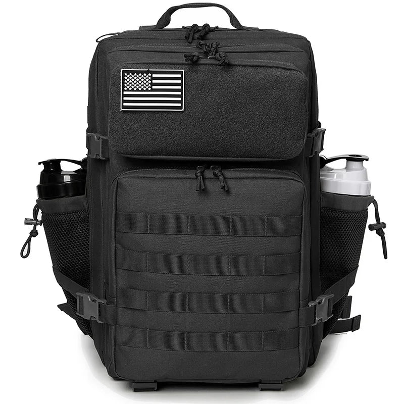45L MOLLE Tactical Backpack with Bottle Holder