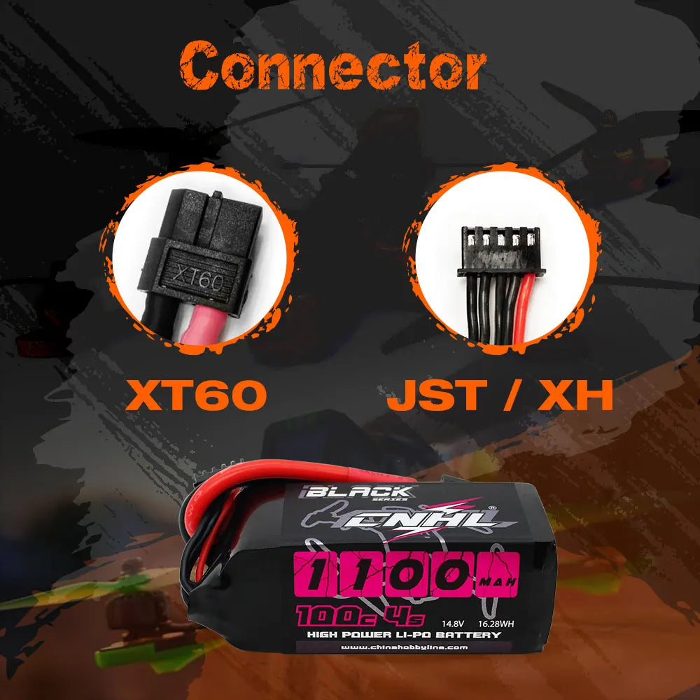 2PCS CNHL 4S 14.8V LiPo Battery Pack with XT60 Plug