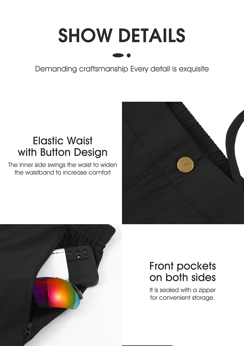 WEST BIKING Quick-Dry Reflective Sports Pants for Men