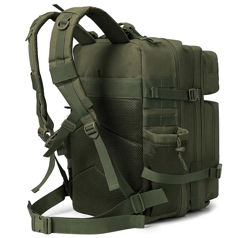 45L MOLLE Tactical Backpack with Bottle Holder