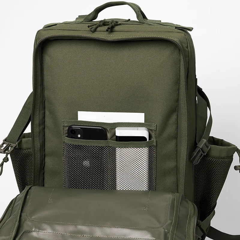 45L MOLLE Tactical Backpack with Bottle Holder