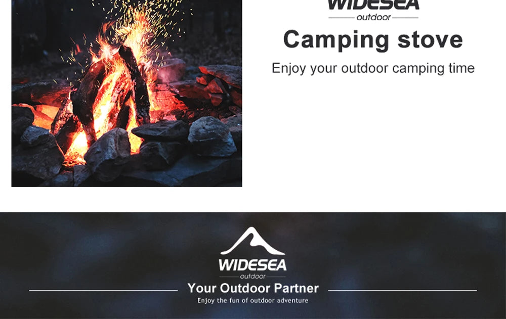 Widesea Camping Gas Stove – Portable Outdoor Burner for Hiking, Survival & Picnic Use