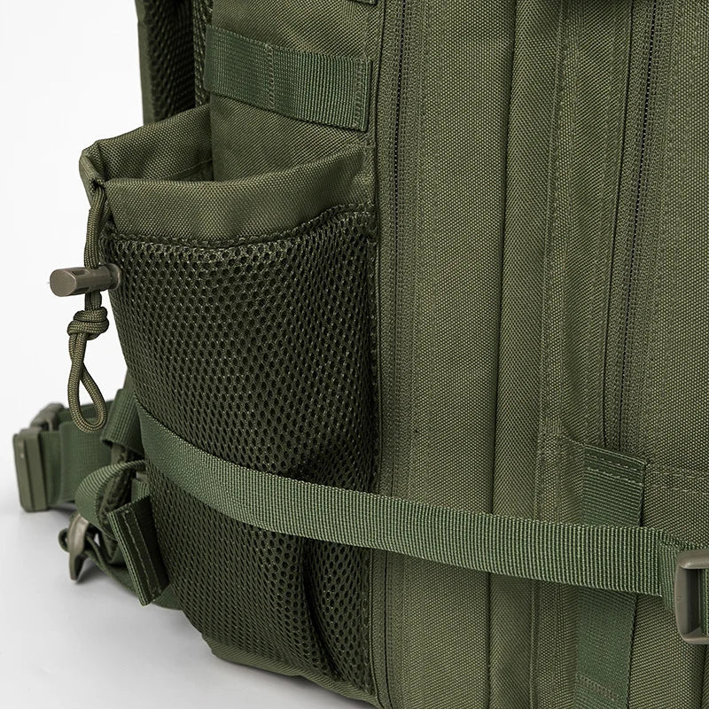 45L MOLLE Tactical Backpack with Bottle Holder