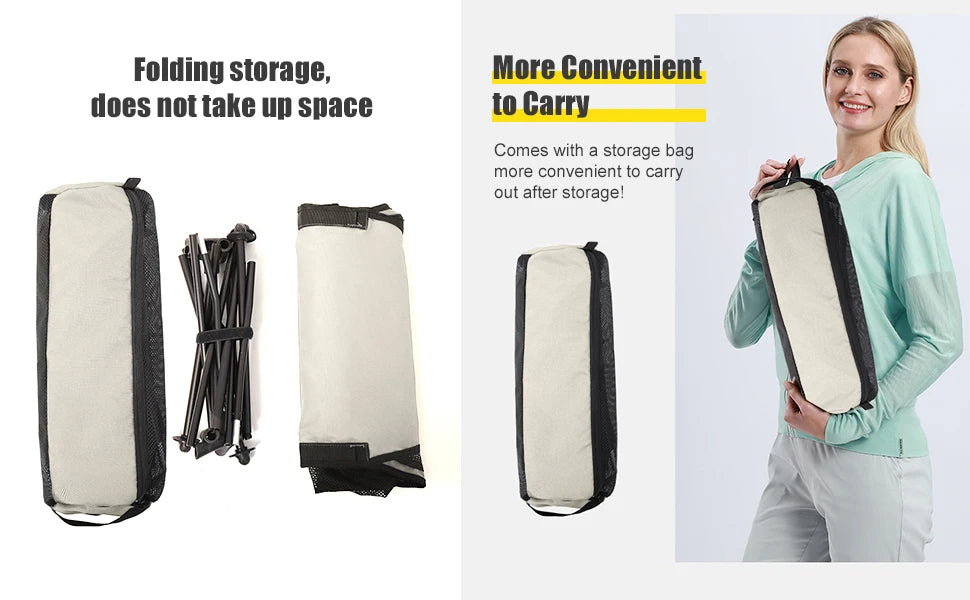 WESTTUNE Folding Camping Chair – Lightweight with Headrest & Aluminum Frame