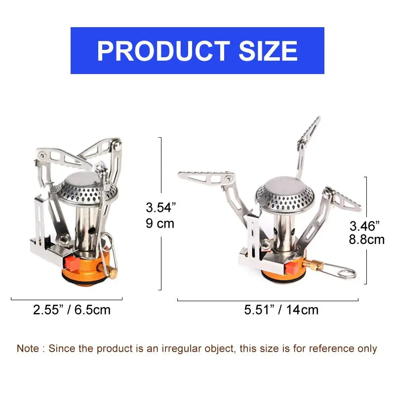 Widesea One-Piece Camping Gas Stove – Foldable Outdoor Heater & Burner for Cooking