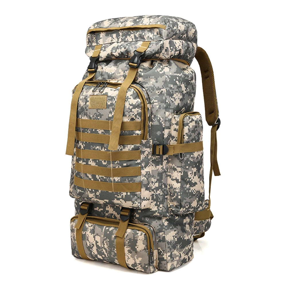 80L Waterproof Tactical Hiking & Climbing Backpack