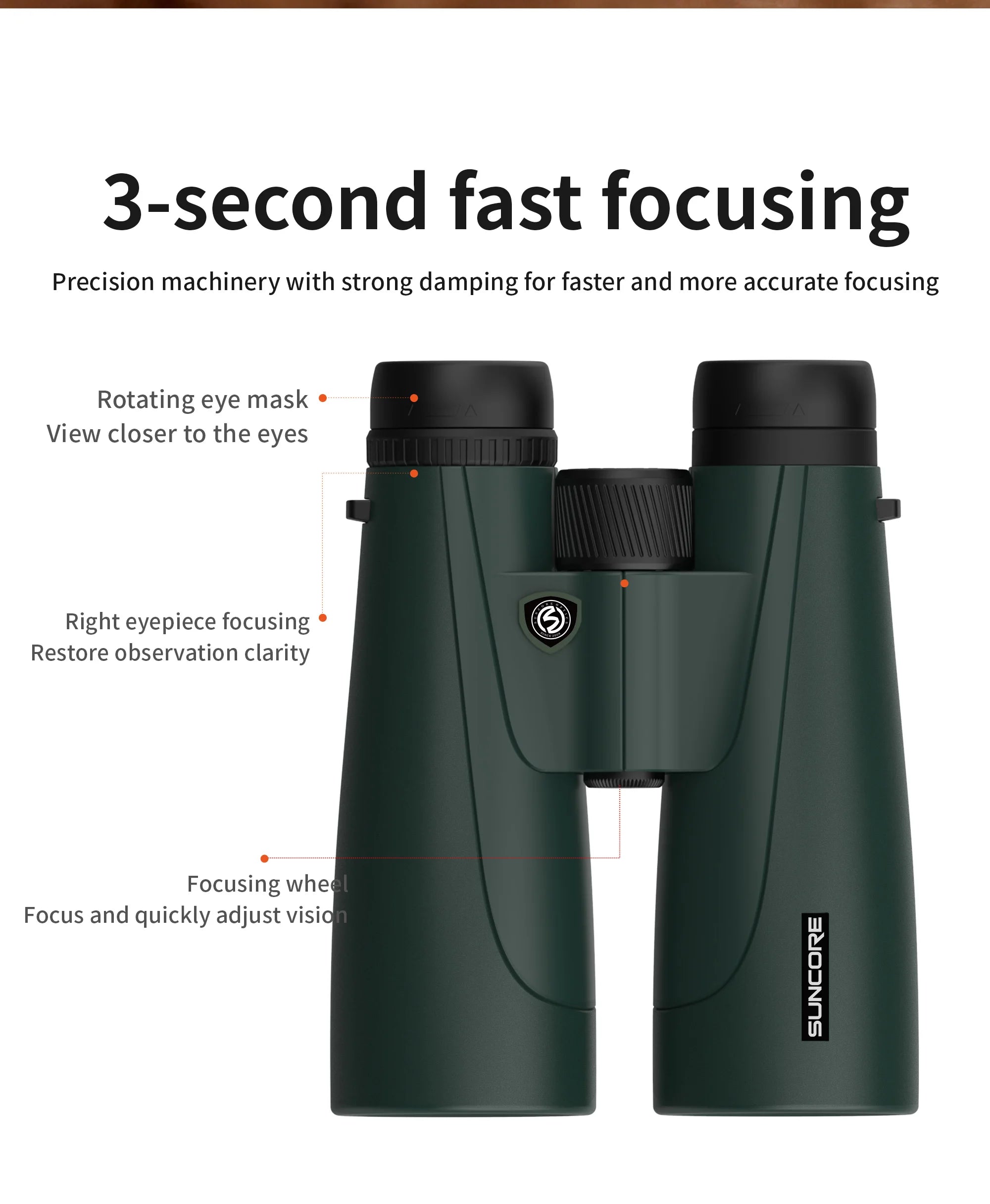 10x50 Waterproof Binoculars – BAK4 Prism Long Range