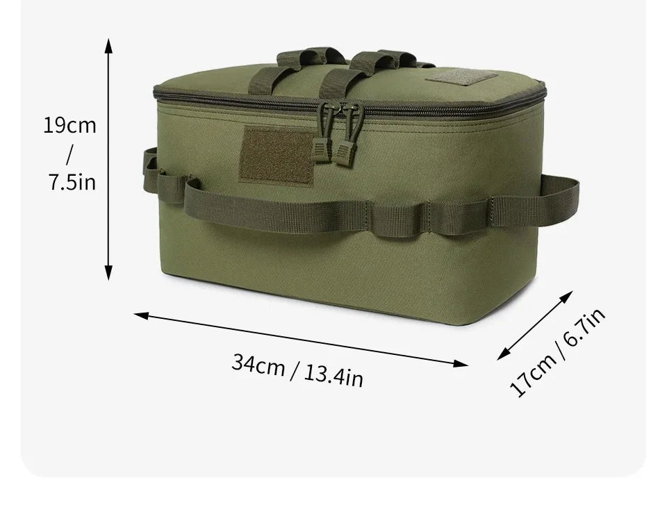 Large Capacity Gas Tank Storage Bag – Outdoor Camping Tool & Cookware Organizer