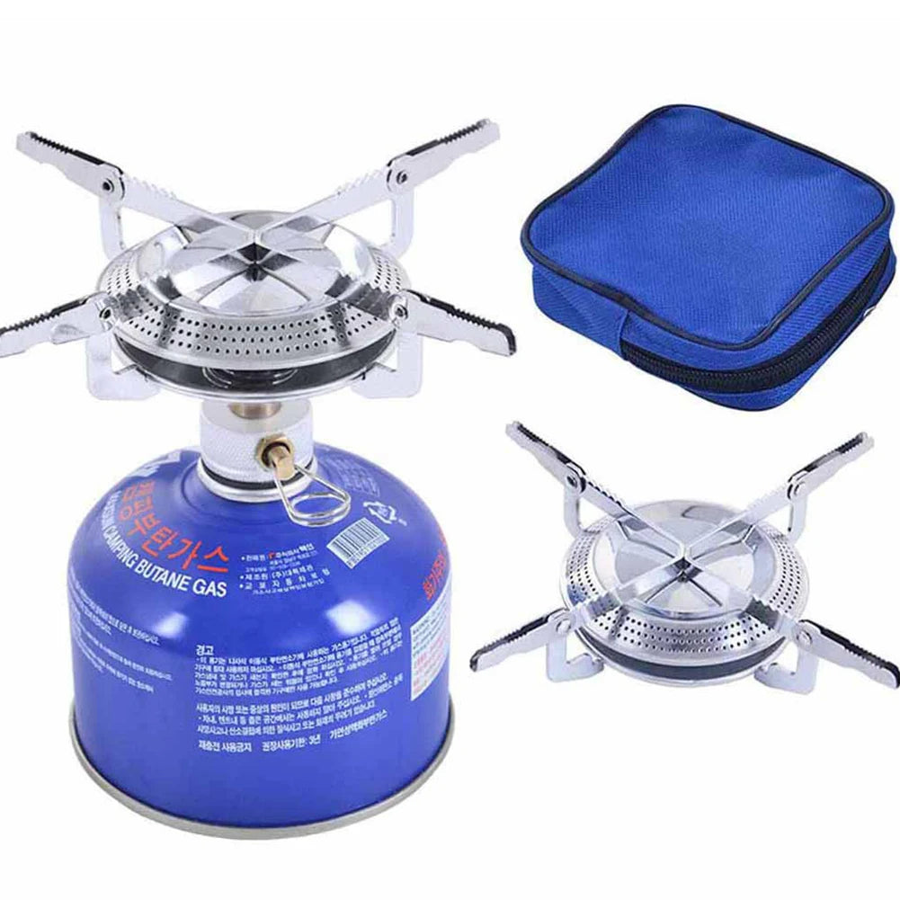 Portable Camping Gas Stove – Lightweight Outdoor Burner with Adjustable Flame & Storage Bag