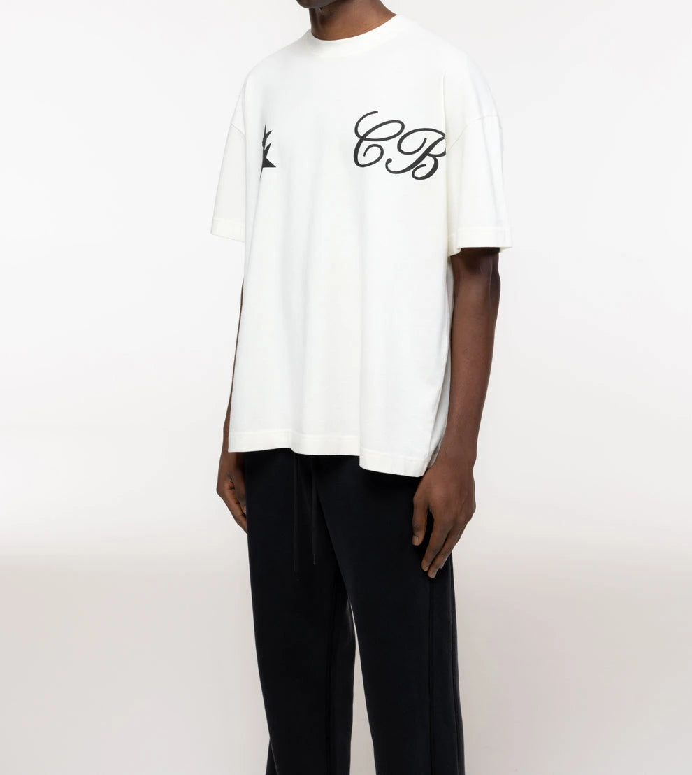 Men’s Letter Print Loose-Fit Short-Sleeve T-Shirt