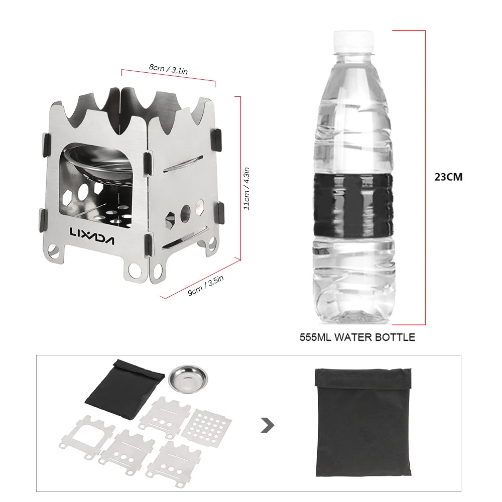 Portable Titanium Folding Camping Stove