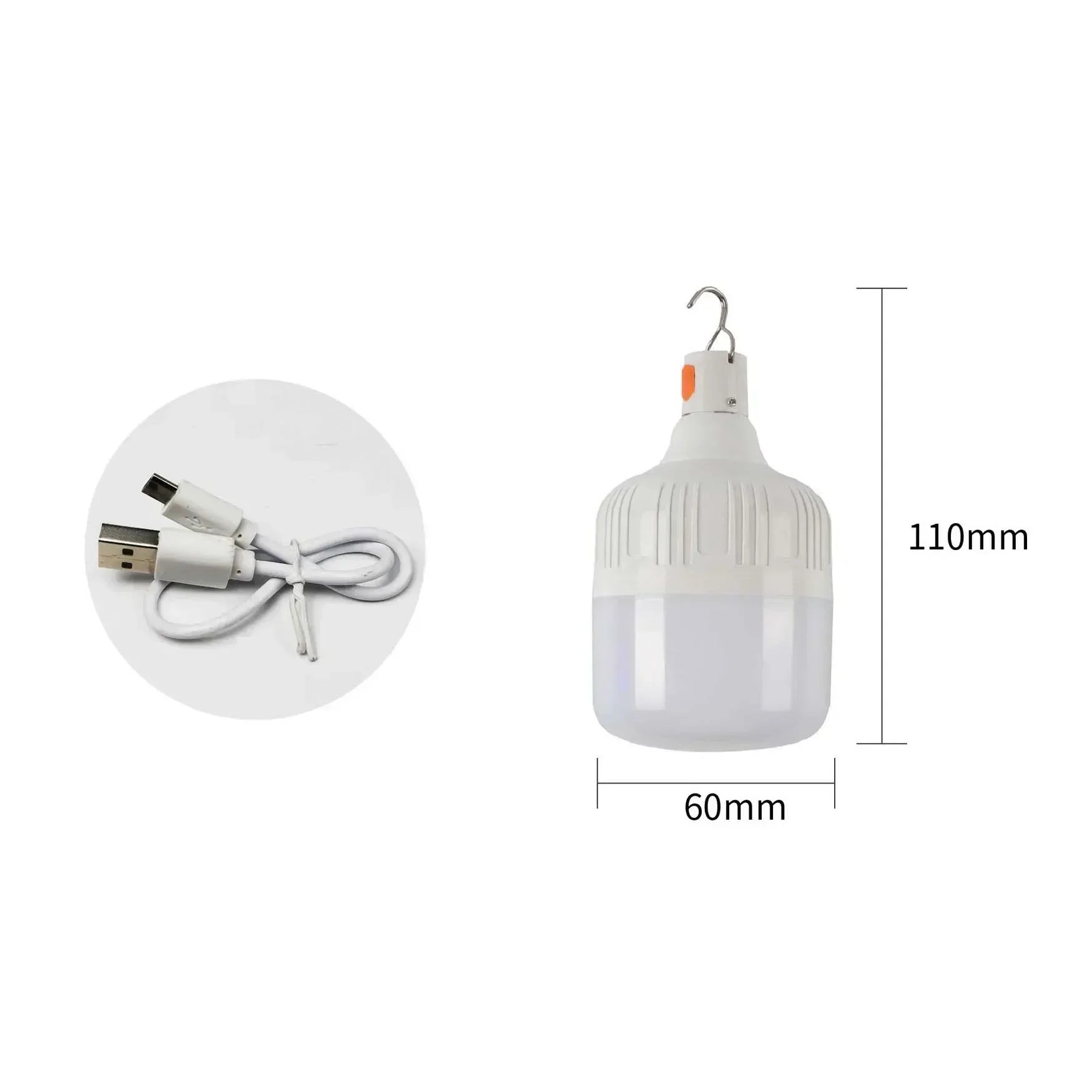 60W Rechargeable LED Emergency Lantern – Portable Outdoor Camping Light