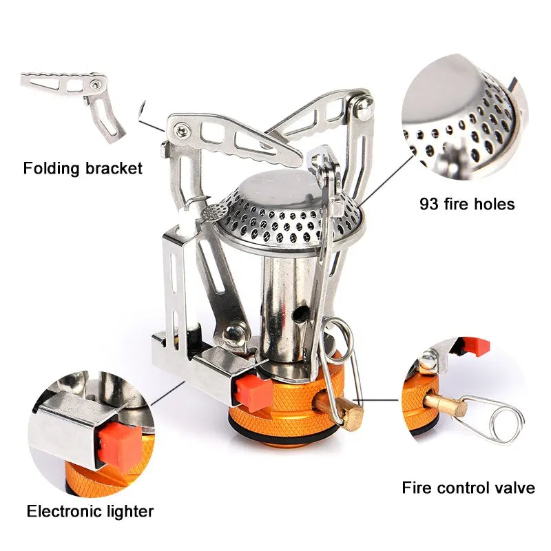 Widesea One-Piece Camping Gas Stove – Foldable Outdoor Heater & Burner for Cooking