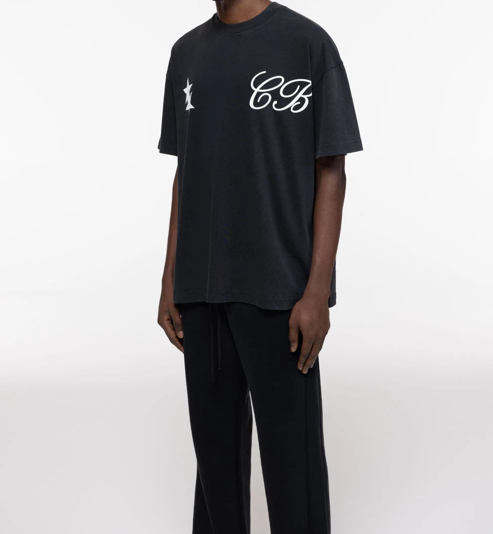Men’s Letter Print Loose-Fit Short-Sleeve T-Shirt