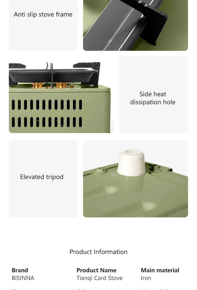 BISINNA 5800W Camping Stove – High-Power Portable Gas Burner for Outdoor Cooking