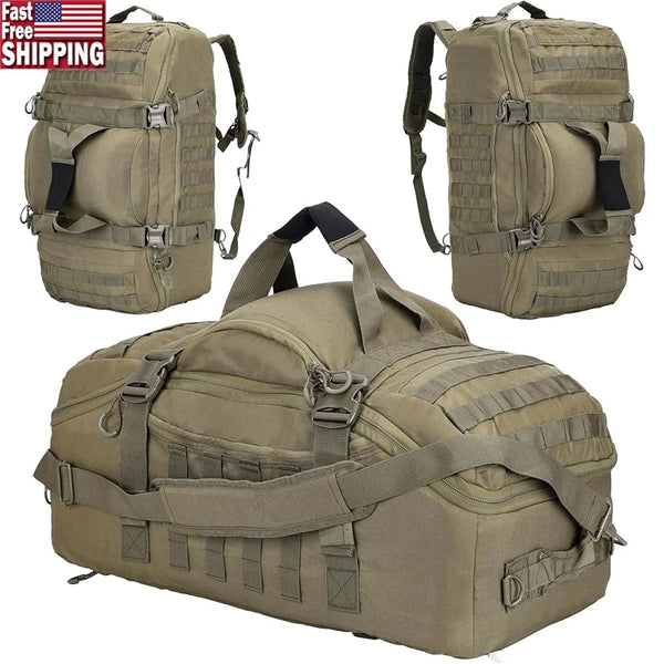 Tactical Duffle Backpack – Gym, Travel & Outdoor Bag