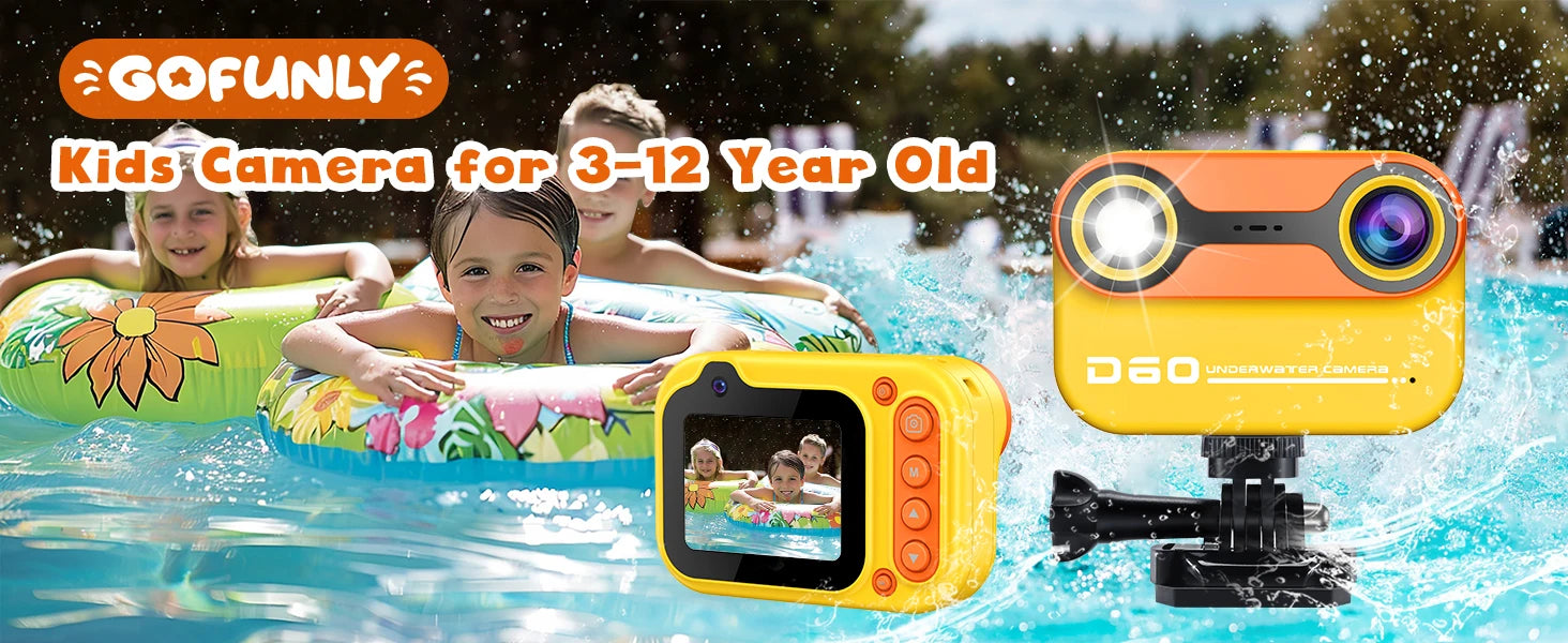 Waterproof Kids HD Camera with 32GB Card