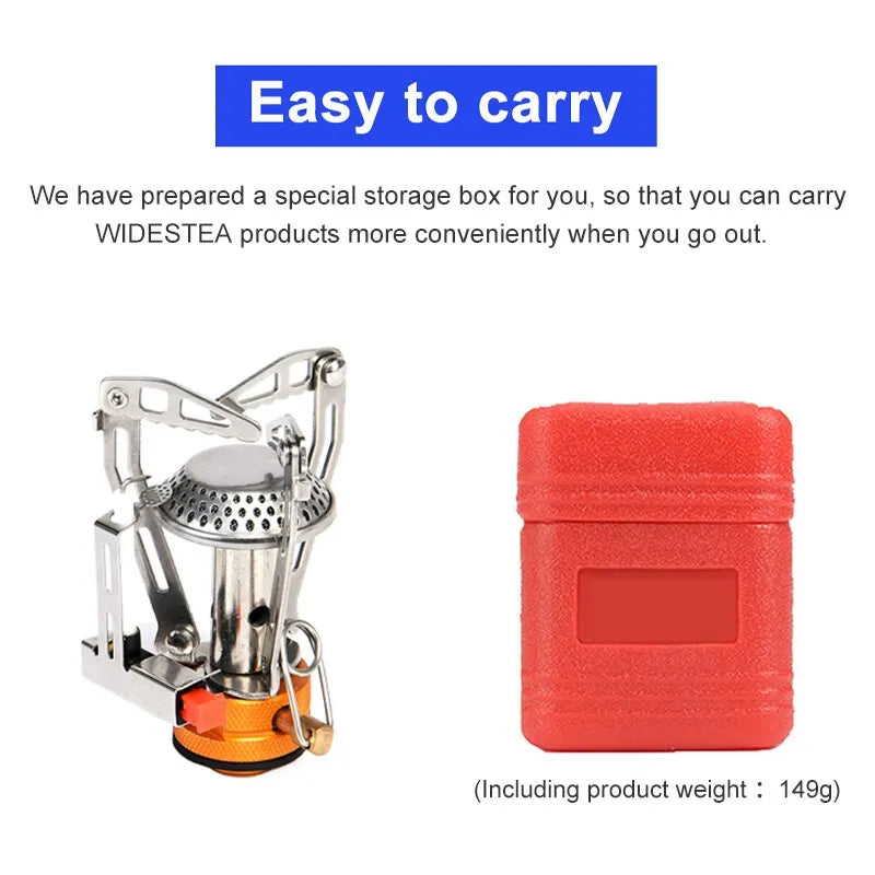 Widesea One-Piece Camping Gas Stove – Foldable Outdoor Heater & Burner for Cooking