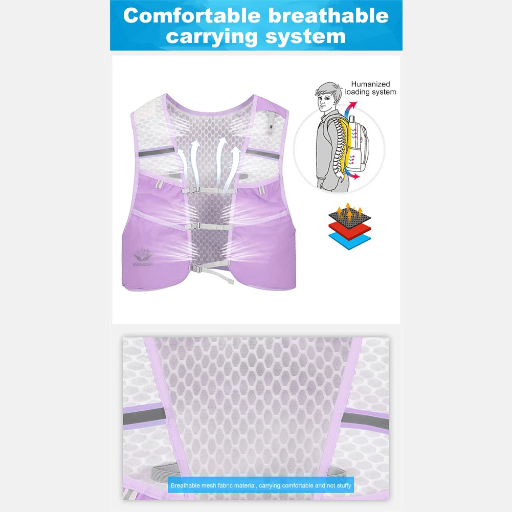 Lightweight Hydration Running Vest – Waterproof & Breathable